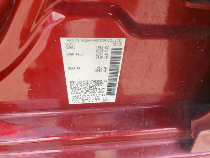 2019 NISSAN ALTIMA 1N4BL4EV9KC101735
