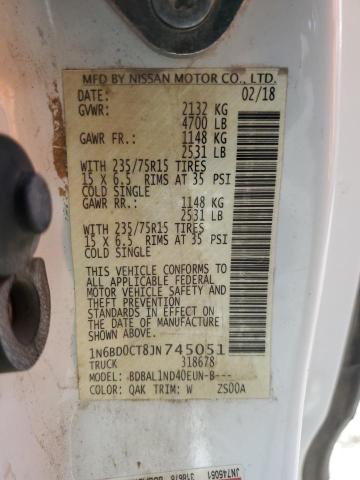 2018 NISSAN FRONTIER S 1N6BD0CT8JN745051