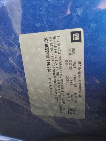 2017 CHEVROLET CRUZE LT 1G1BE5SM8H7197714