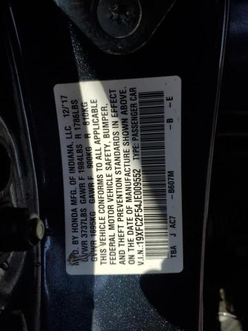 2018 HONDA CIVIC LX 19XFC2F54JE009552