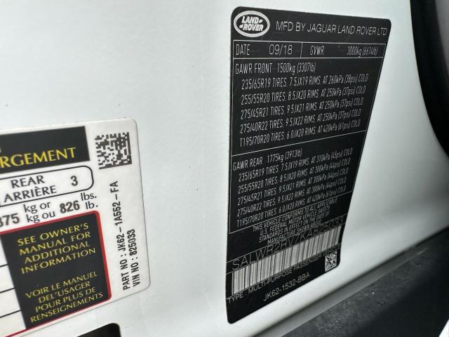 2019 LAND ROVER RANGE ROVE SALWR2RV7KA825033