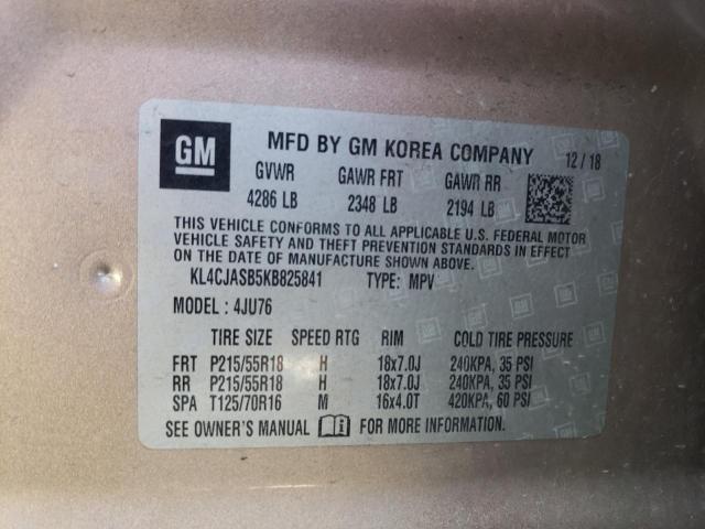 2019 BUICK ENCORE PRE KL4CJASB5KB825841