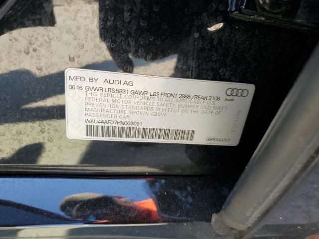 2017 AUDI A8 L QUATT WAU44AFD7HN003091
