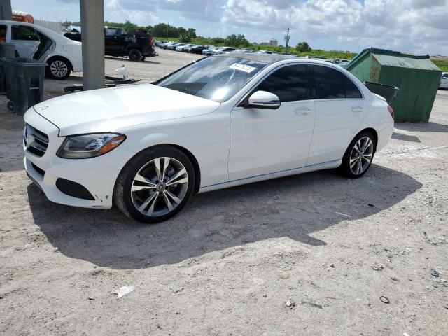 MERCEDES-BENZ C 300 2017 white  gas 55SWF4JB6HU218729 photo #1