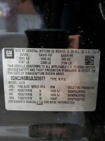 2018 CHEVROLET TRAX LS 3GNCJNSB0JL323577