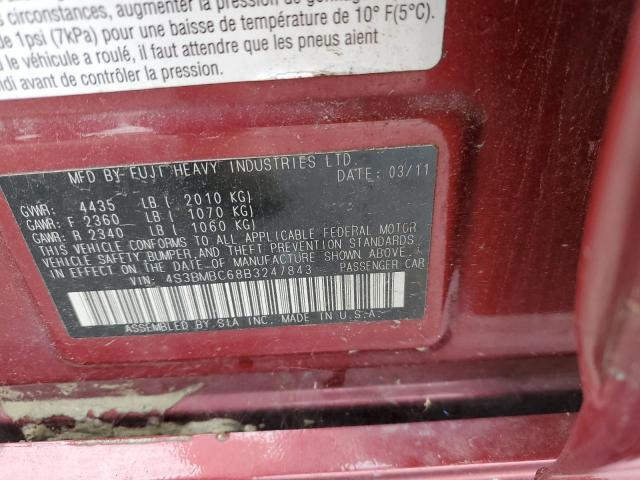 2011 SUBARU LEGACY 2.5 - 4S3BMBC68B3247843