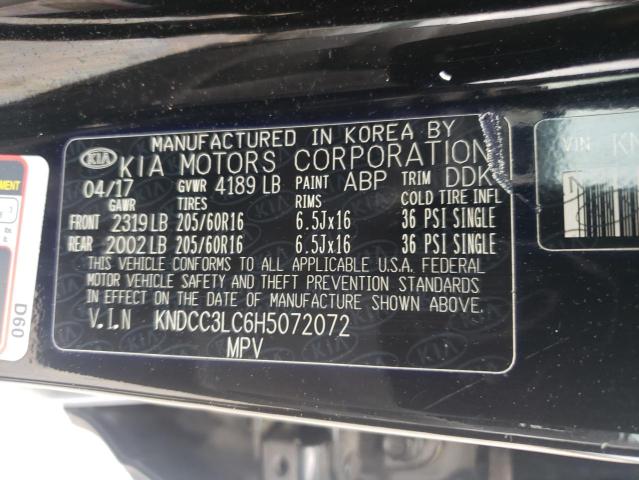 2017 KIA NIRO EX KNDCC3LC6H5072072