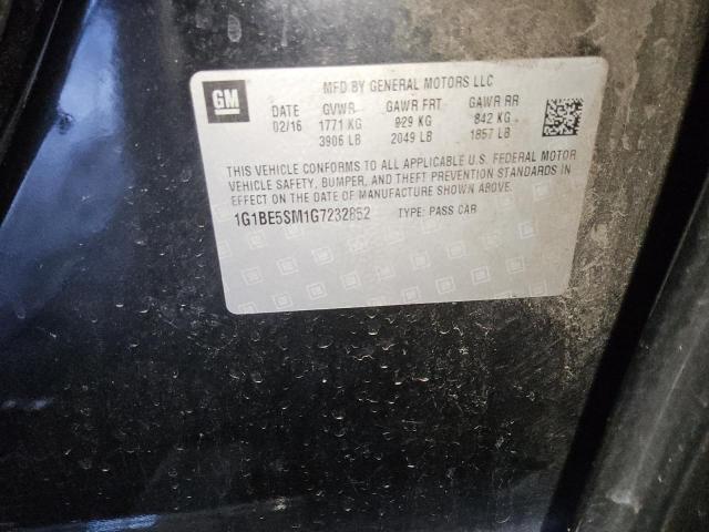2016 CHEVROLET CRUZE LT 1G1BE5SM1G7232852