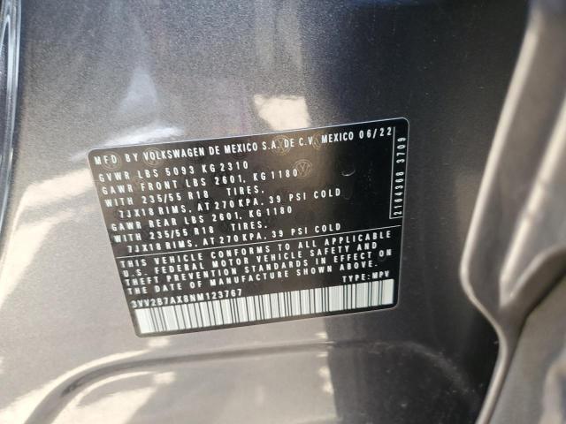 2022 VOLKSWAGEN TIGUAN SE 3VV2B7AX8NM123767