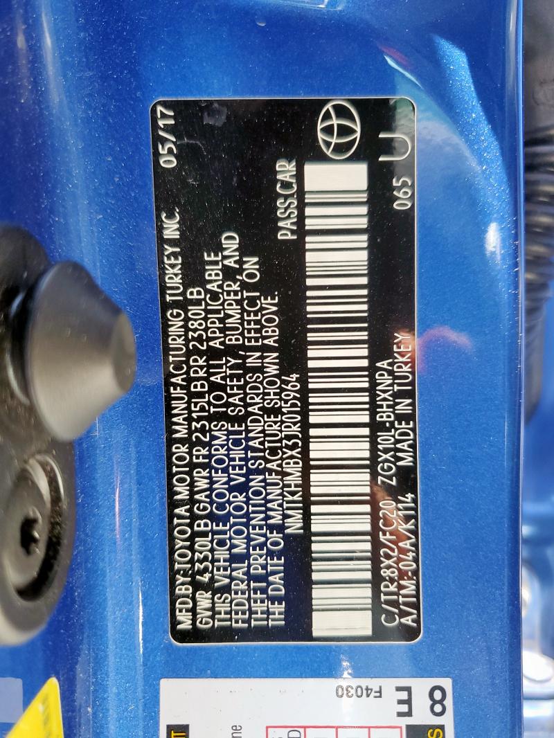 2018 TOYOTA C-HR XLE NMTKHMBX3JR015964
