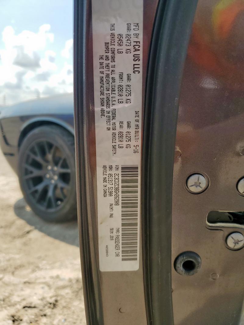 2016 DODGE CHALLENGER 2C3CDZC98GH262908