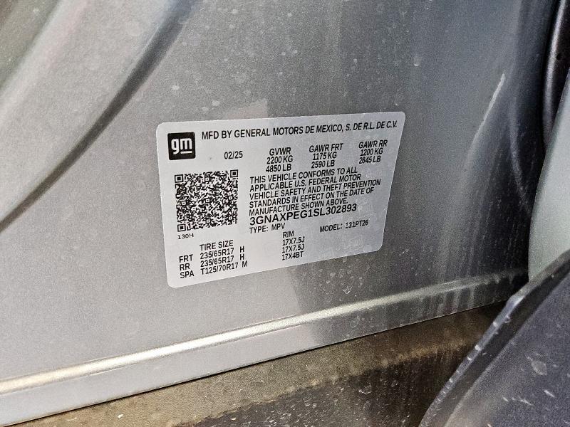 2025 CHEVROLET EQUINOX LT - 3GNAXPEG1SL302893
