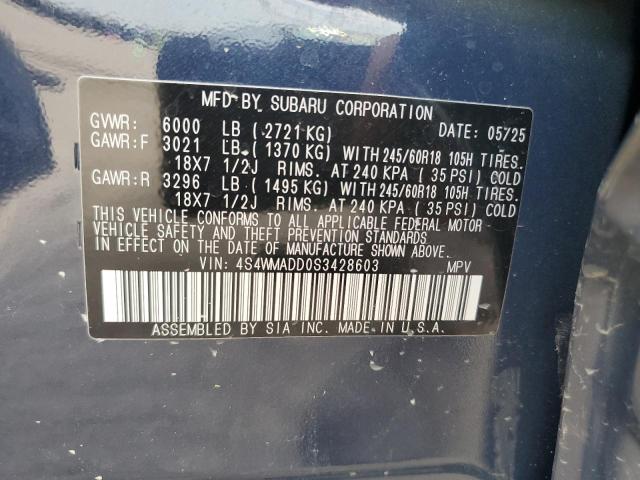 2025 SUBARU ASCENT PRE 4S4WMADD0S3428603