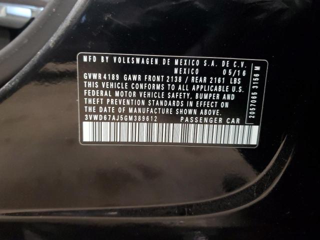 2016 VOLKSWAGEN JETTA SE - 3VWD67AJ5GM389612