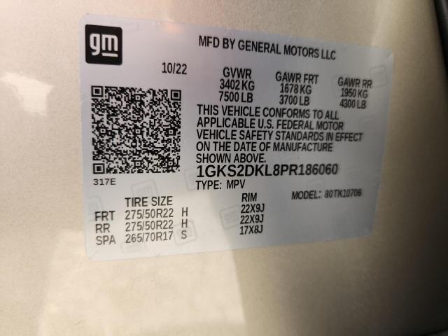 2023 GMC YUKON DENA 1GKS2DKL8PR186060