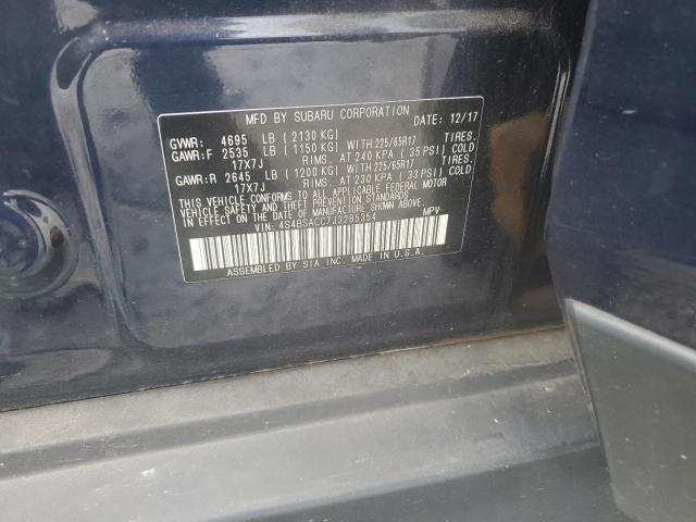 2018 SUBARU OUTBACK 2. 4S4BSACC7J3285354