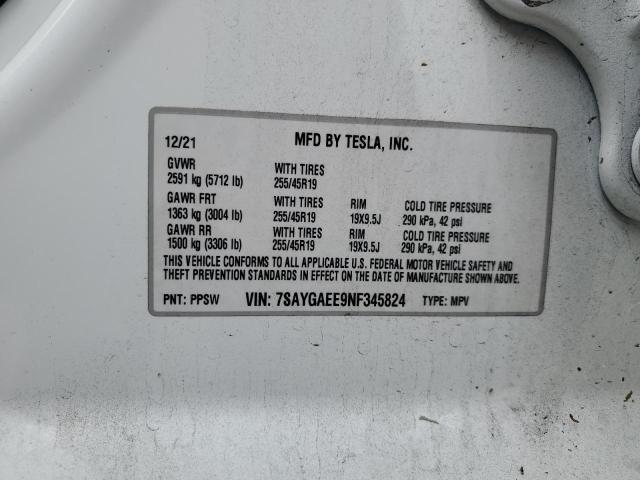 2022 TESLA MODEL Y #3301653676