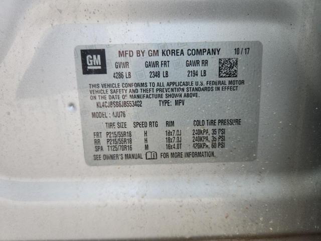 2018 BUICK ENCORE PRE KL4CJBSB6JB553482
