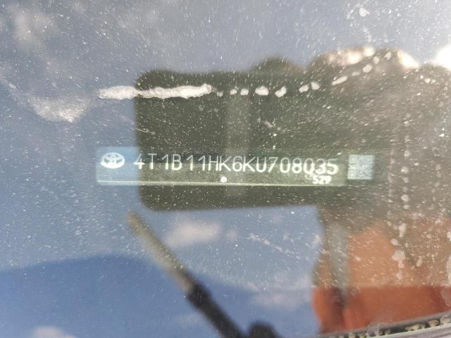 2019 TOYOTA CAMRY L - 4T1B11HK6KU708035