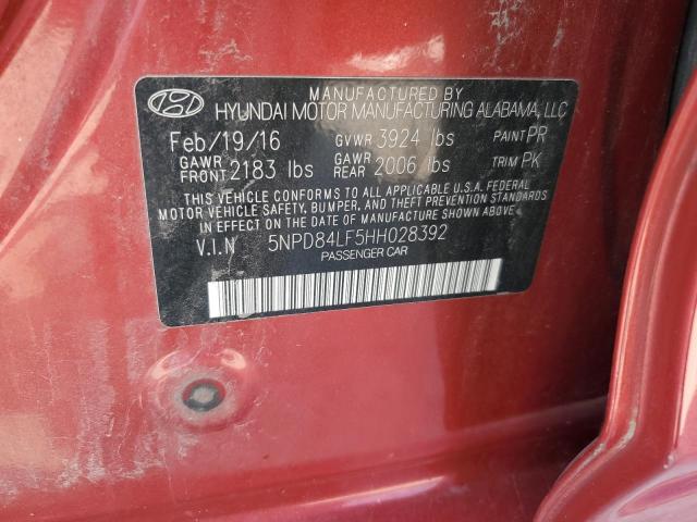 2017 HYUNDAI ELANTRA SE - 5NPD84LF5HH028392