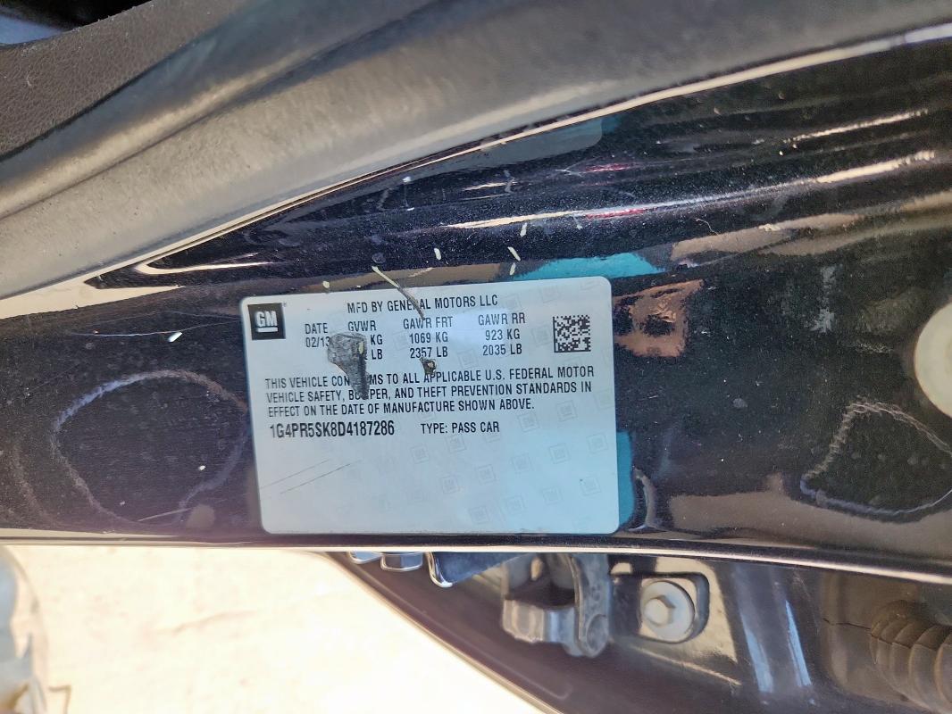 2013 BUICK VERANO CON - 1G4PR5SK8D4187286