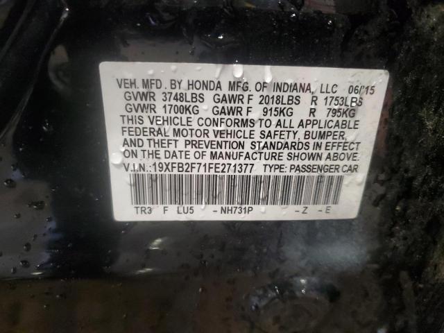 2015 HONDA CIVIC SE 19XFB2F71FE271377