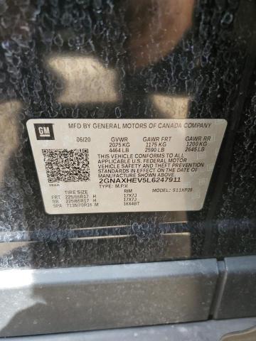 2020 CHEVROLET EQUINOX LS 2GNAXHEV5L6247911