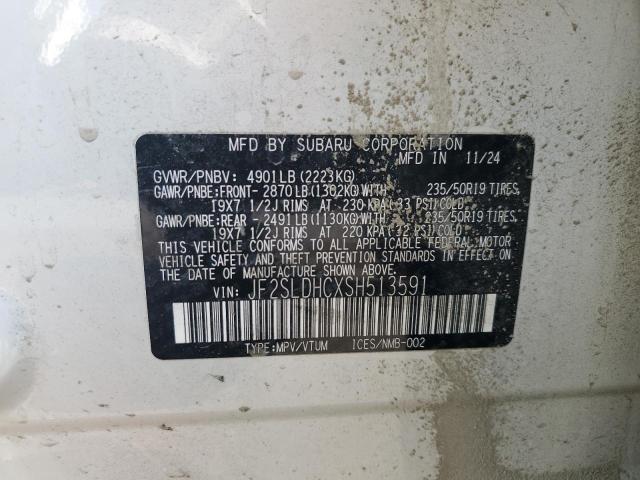 2025 SUBARU FORESTER S JF2SLDHCXSH513591