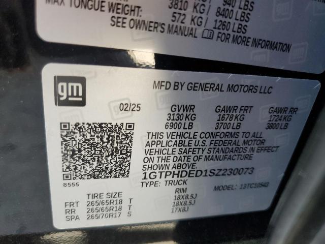 2025 GMC SIERRA C15 1GTPHDED1SZ230073