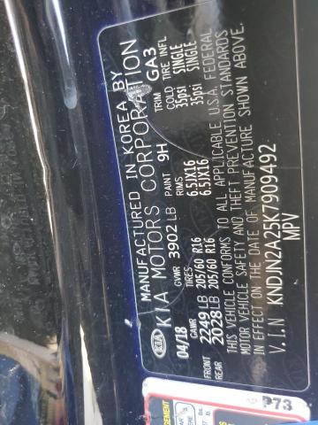 2019 KIA SOUL KNDJN2A25K7909492