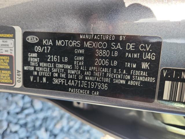 2018 KIA FORTE LX 3KPFL4A71JE197936