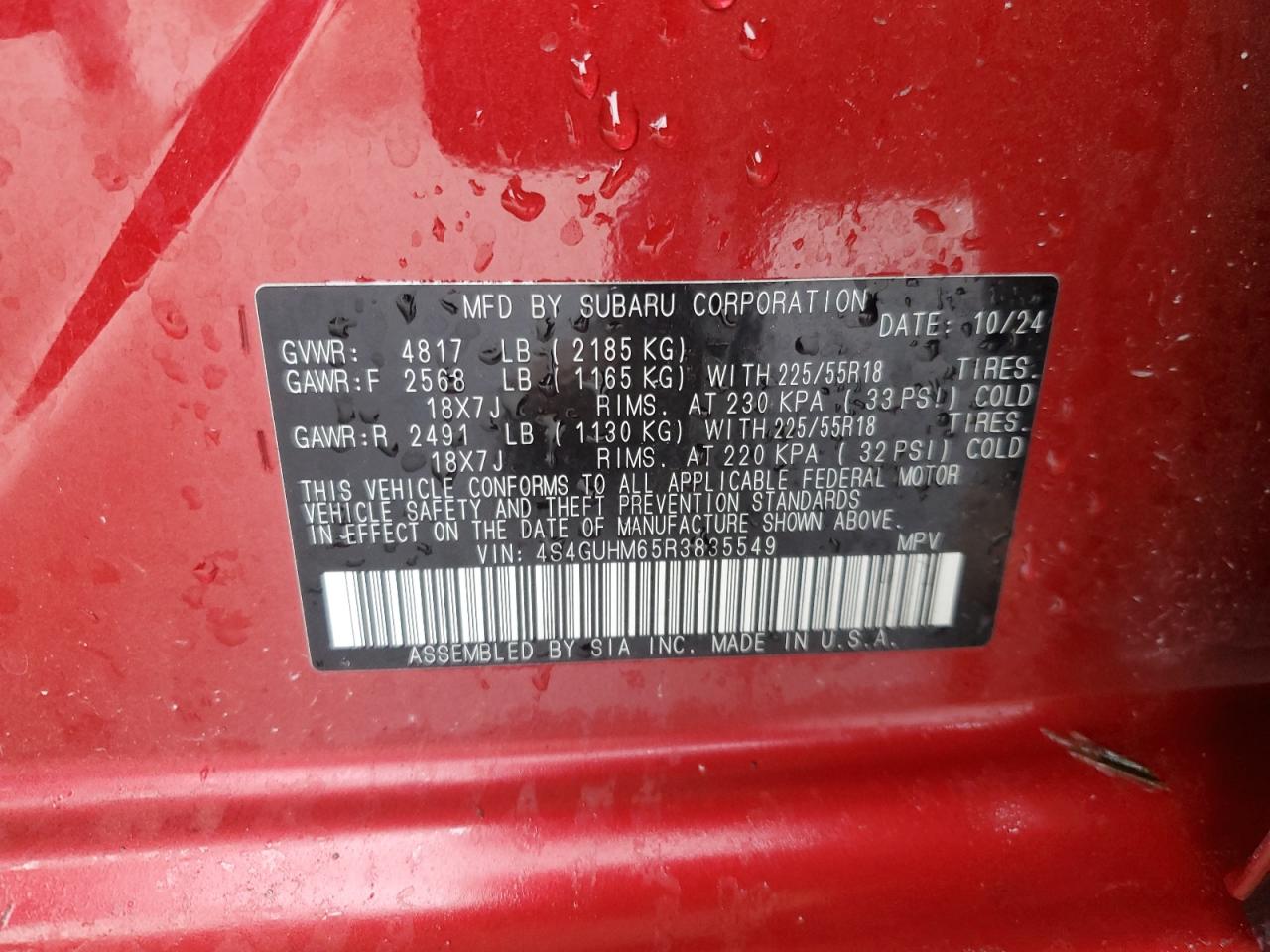 SUBARU CROSSTREK LIMITED