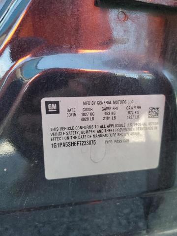 2015 CHEVROLET CRUZE LS 1G1PA5SH6F7233076