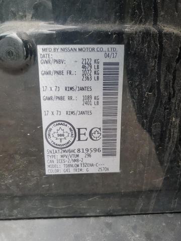 2017 NISSAN ROGUE SV - 5N1AT2MV6HC819596