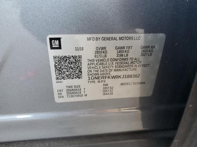 2019 CHEVROLET TRAVERSE L 1GNERFKW0KJ188362