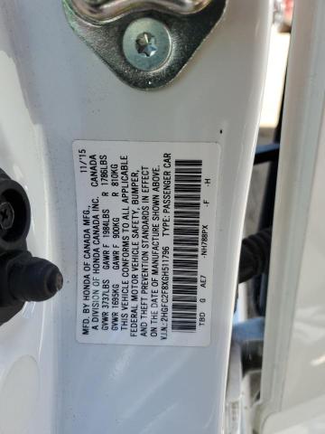 2016 HONDA CIVIC EX 2HGFC2F8XGH511796
