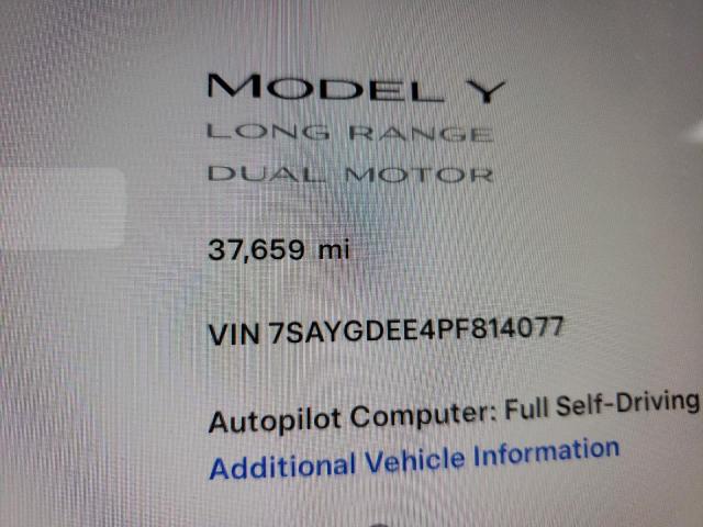 2023 TESLA MODEL Y 7SAYGDEE4PF814077