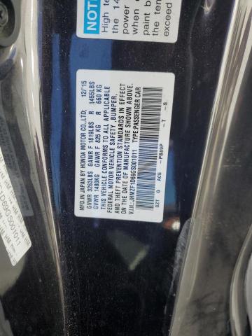 2016 HONDA CR-Z EX JHMZF1D69GS001011