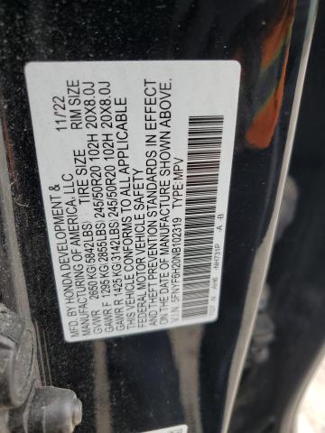 2022 HONDA PILOT SE 5FNYF6H20NB102319