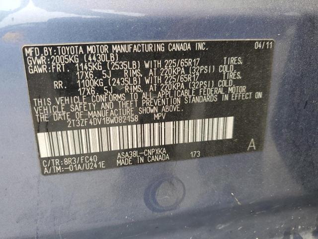 2011 TOYOTA RAV4 - 2T3ZF4DV1BW082158