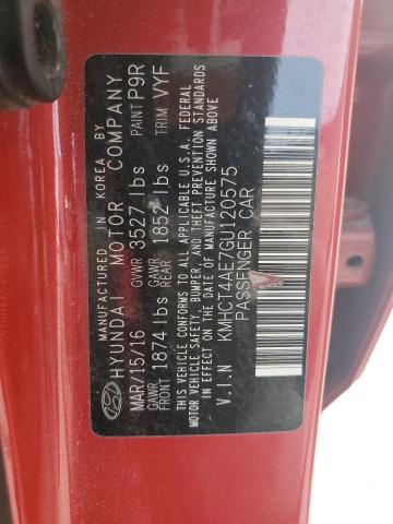 2016 HYUNDAI ACCENT SE KMHCT4AE7GU120575