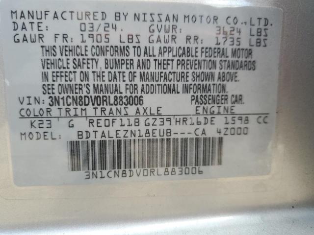 2024 NISSAN VERSA S - 3N1CN8DV0RL883006