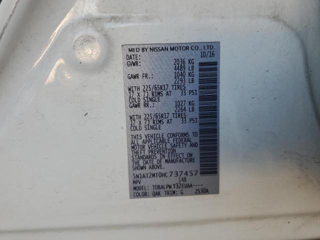 2017 NISSAN ROGUE S 5N1AT2MT0HC737457