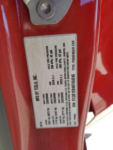 2019 TESLA MODEL 3 5YJ3E1EB4KF434246