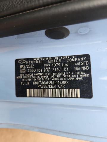 2022 HYUNDAI VELOSTER N KMHT36AH8NU014882