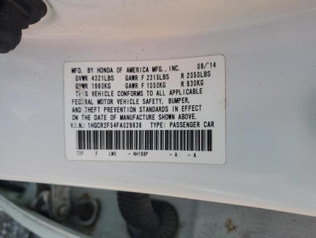 2015 HOND ACCORD SPORT - 1HGCR2F54FA029636