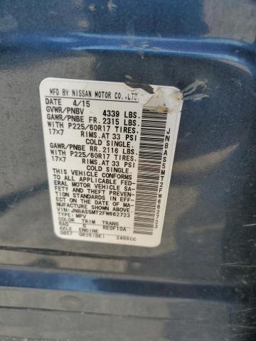 2015 NISSAN ROGUE SELE JN8AS5MT2FW662723