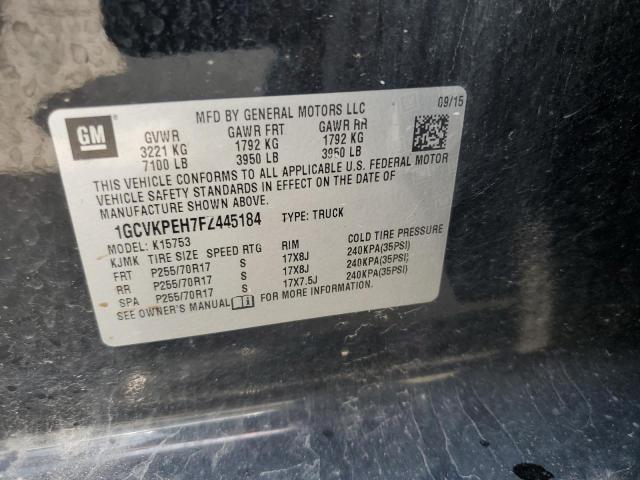 2015 CHEVROLET SILVERADO K1500 1GCVKPEH7FZ445184