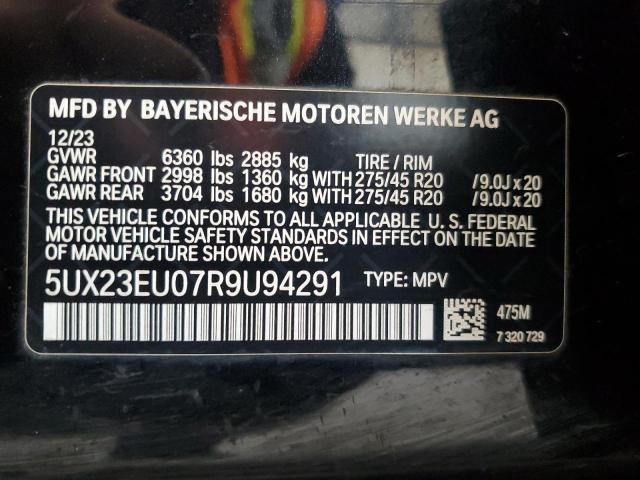2024 BMW X5 XDRIVE40I 5UX23EU07R9U94291