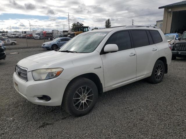 TOYOTA HIGHLANDER 2008 white 4dr spor hybrid engine JTEEW41A782002522 photo #1